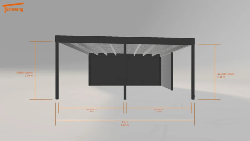 #DE Schweng Flachdachcarport C600 (ID 85rpv5) #MTG