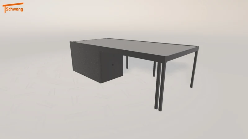 #DE Schweng Flachdachcarport C600 (ID 77gbp8) #MTG