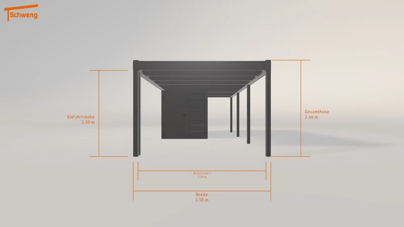 #DE Schweng Flachdachcarport C600 (ID 77gbp8) #MTG
