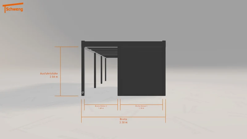 #DE Schweng Flachdachcarport C600 (ID 77gbp8) #MTG