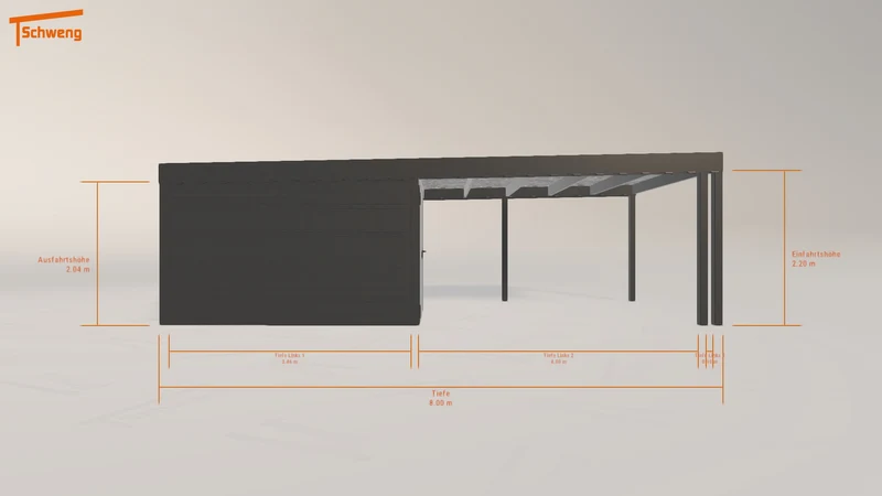 #DE Schweng Flachdachcarport C600 (ID 77gbp8) #MTG