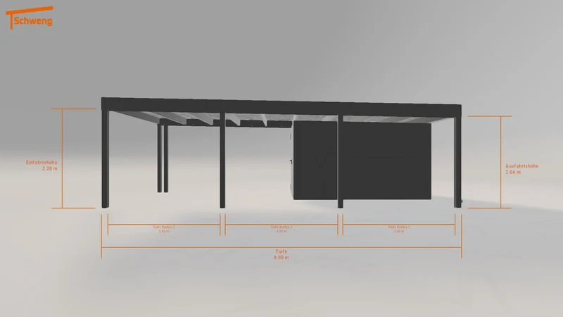 #DE Schweng Flachdachcarport C600 (ID 77gbp8) #MTG
