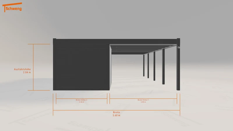 #DE Schweng Flachdachcarport C600+ (ID g7b5nb) #MTG
