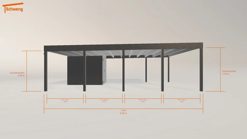 #DE Schweng Flachdachcarport C600+ (ID g7b5nb) #MTG