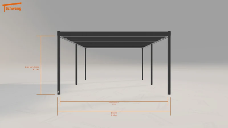 #DE Schweng Flachdachcarport C600+ (ID rj3zbx) #MTG