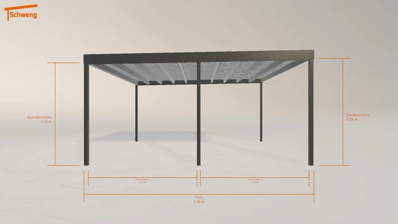 #DE Schweng Flachdachcarport C600+ (ID rj3zbx) #MTG