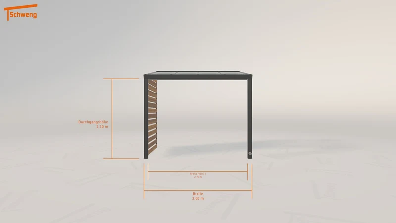 #DE Schweng Terrassenüberdachung S350 (ID 77g5b2)