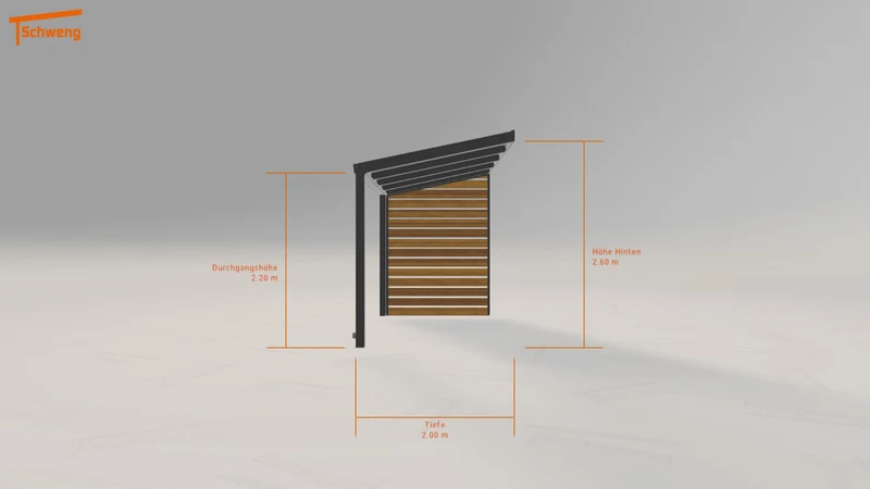 #DE Schweng Terrassenüberdachung S350 (ID 77g5b2)