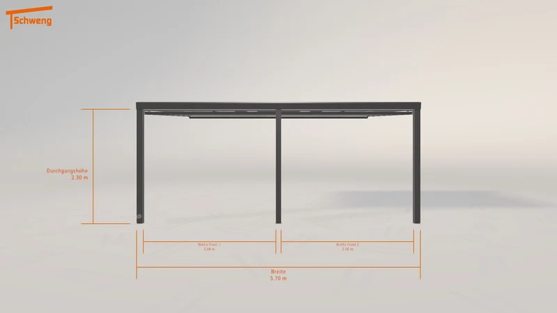 #DE Schweng Terrassenüberdachung S400 (ID g7bppq)