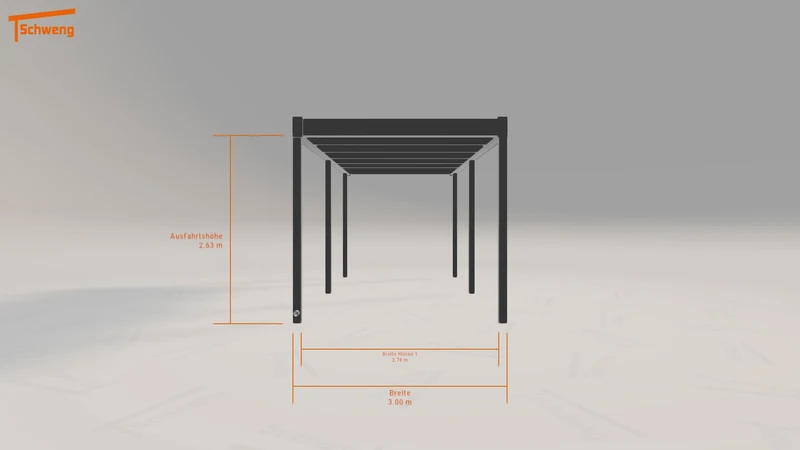 #DE Schweng Flachdachcarport C600 (ID 77gmnp)