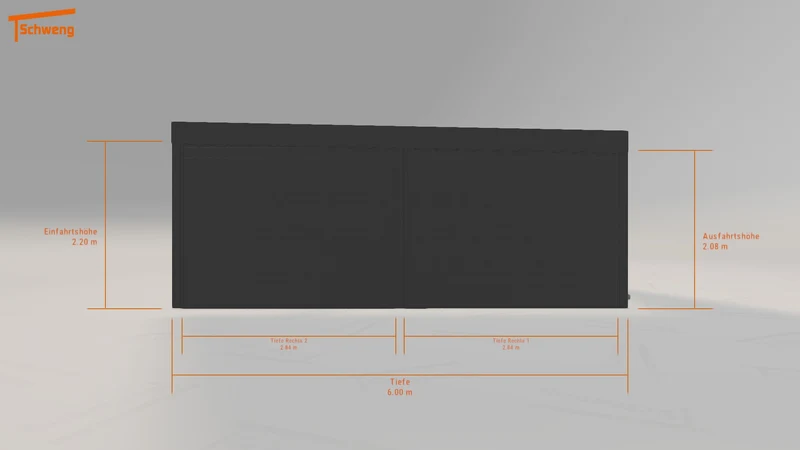 #DE Schweng Flachdachcarport C600 (ID bk8gv5)