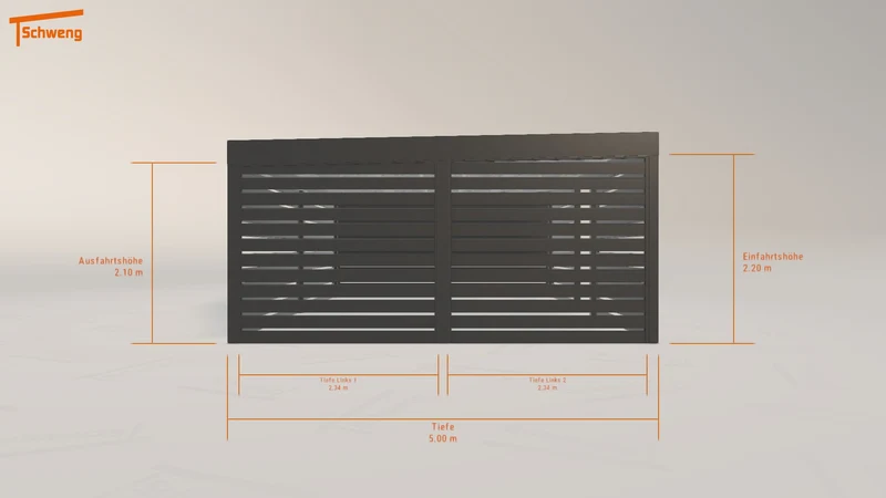 #DE Schweng Flachdachcarport C600 (ID x7knbn)