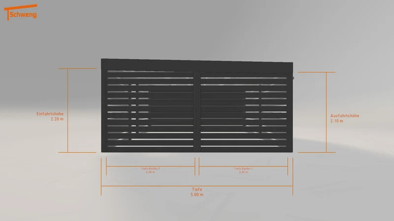 #DE Schweng Flachdachcarport C600 (ID x7knbn)
