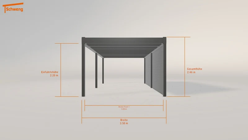 #DE Schweng Flachdachcarport C600+ (ID rj33qz) #MTG