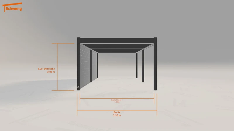 #DE Schweng Flachdachcarport C600+ (ID rj33qz) #MTG