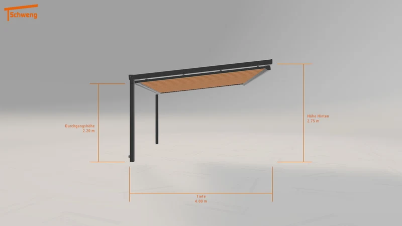 #DE Schweng Terrassenüberdachung S400 (ID 77ggx2)
