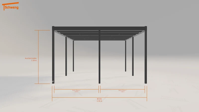 #DE Schweng Flachdachcarport C600+ (ID 5mgg5r) #MTG