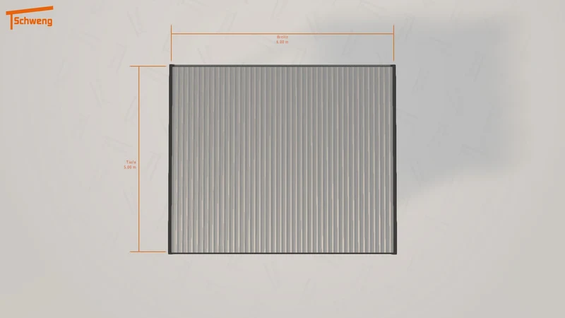 #DE Schweng Flachdachcarport C600 (ID k23gjm)