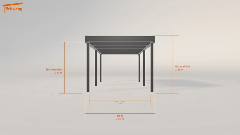 #DE Schweng Flachdachcarport C600 (ID rj3wqn) #MTG
