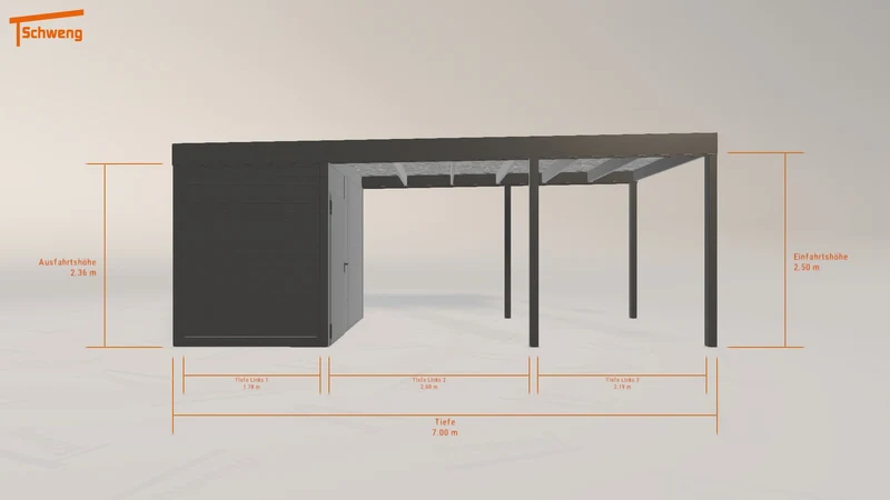 #DE Schweng Flachdachcarport C600 (ID 5mgnkd) #MTG