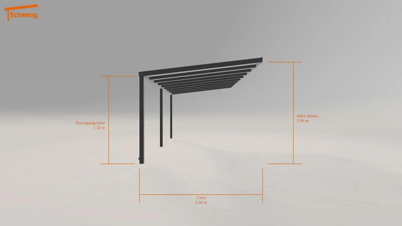#DE Schweng Terrassenüberdachung S350 (ID ygk858)