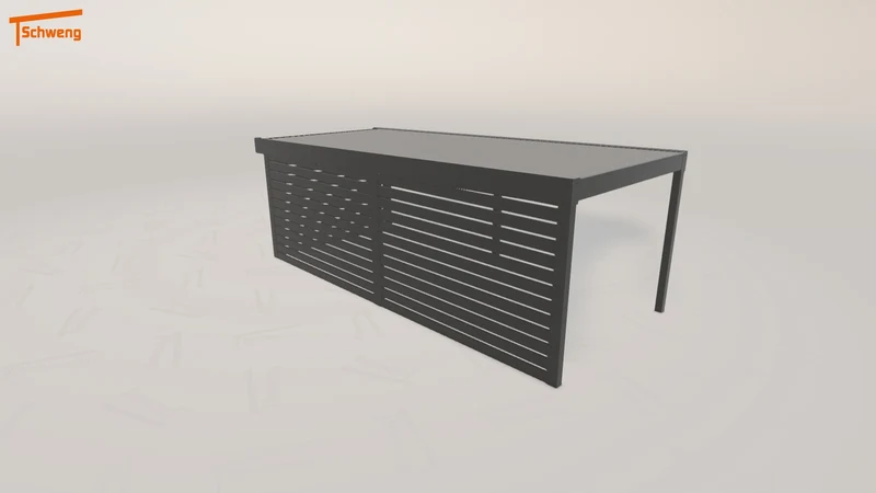 #DE Schweng Flachdachcarport C600 (ID 9wdpk7)
