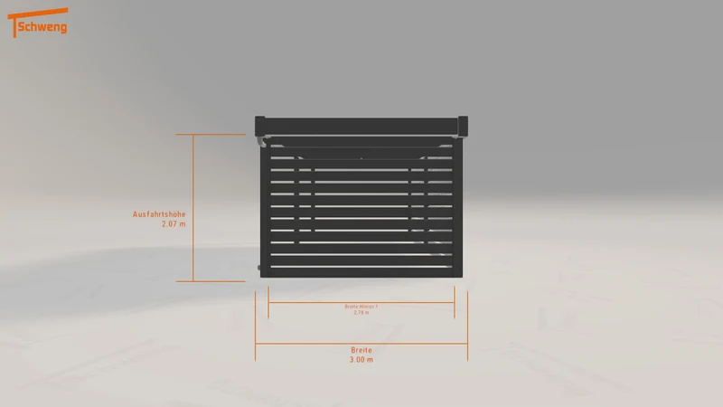#DE Schweng Flachdachcarport C600 (ID 9wdpk7)