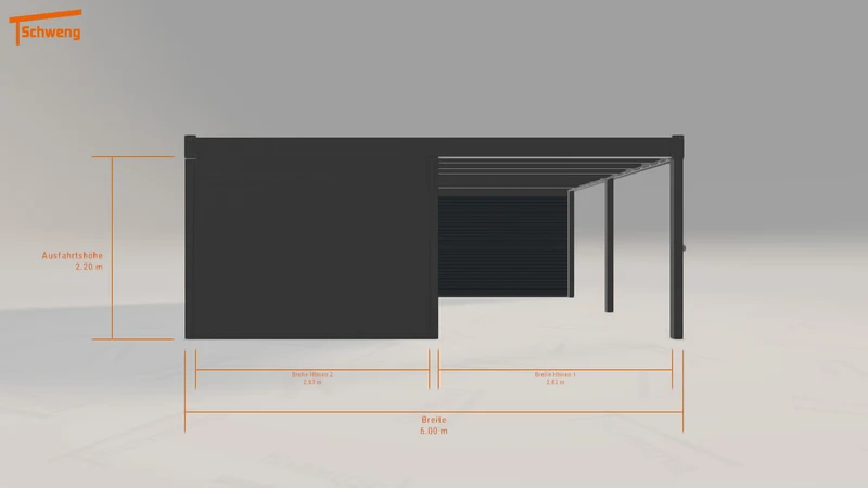 #DE Schweng Flachdachcarport C600 (ID mj3pr3) #MTG