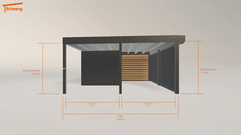 #DE Schweng Flachdachcarport C600 (ID mj3pr3) #MTG