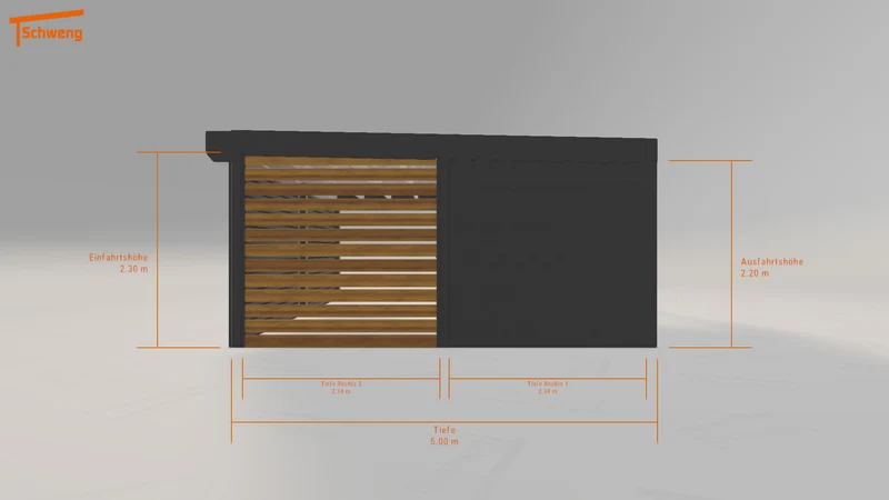 #DE Schweng Flachdachcarport C600 (ID mj3pr3) #MTG