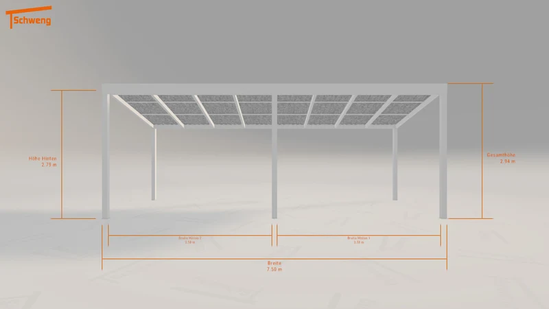 #DE Schweng Pultdachcarport S400 (ID 77gwmx)
