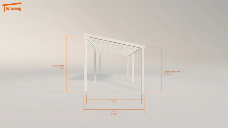 #DE Schweng Pultdachcarport S400 (ID 77gwmx)