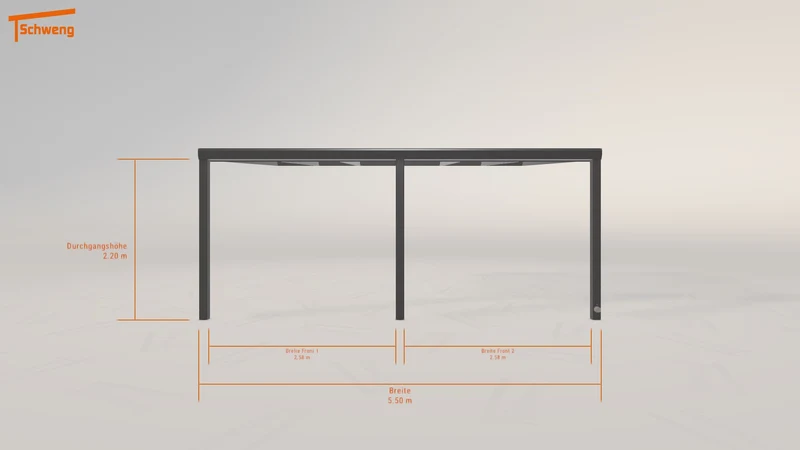 #DE Schweng Terrassenüberdachung S400 (ID 85rdvw)