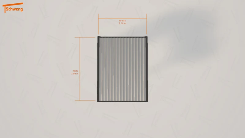 #DE Schweng Flachdachcarport C600 (ID v4dd3j)