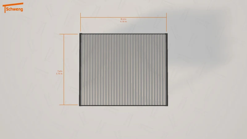 #DE Schweng Flachdachcarport C600 (ID 5mgdwz)