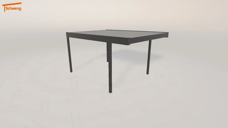 #DE Schweng Flachdachcarport C600 (ID 5mgnjd)