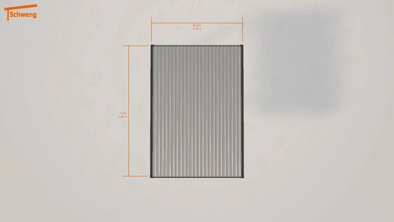 #DE Schweng Flachdachcarport C600 (ID 5mgnjd)