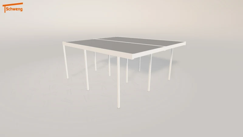 #DE Schweng Flachdachcarport C600 (ID 85rbgq)