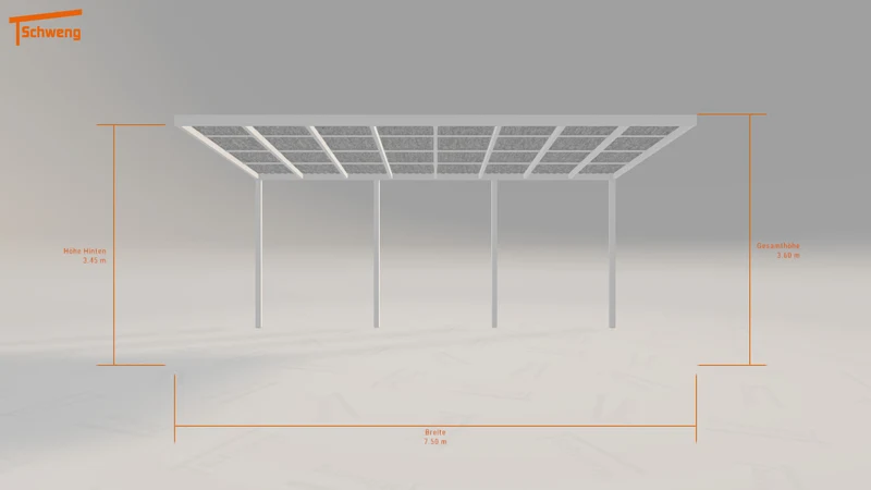 #DE Schweng Pultdachcarport S400 (ID pb393q)