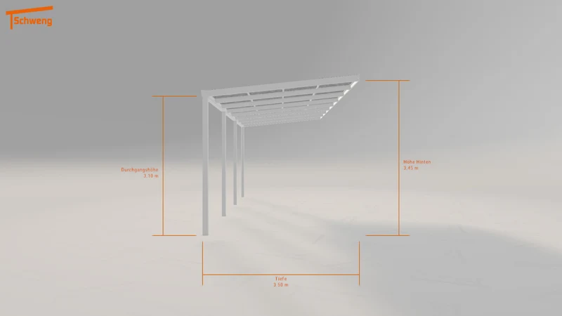 #DE Schweng Pultdachcarport S400 (ID pb393q)