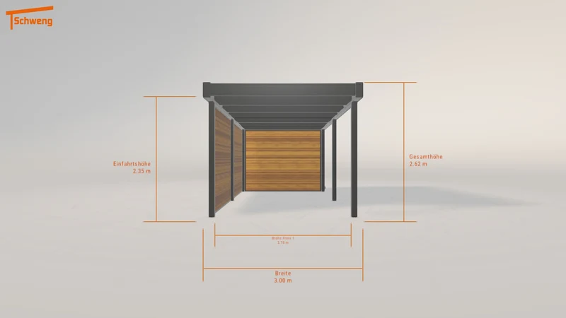 #DE Schweng Flachdachcarport C600 (ID 9wdyd8) #MTG