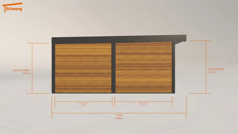 #DE Schweng Flachdachcarport C600 (ID 9wdyd8) #MTG