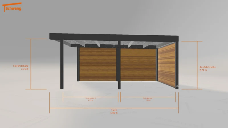 #DE Schweng Flachdachcarport C600 (ID 9wdyd8) #MTG
