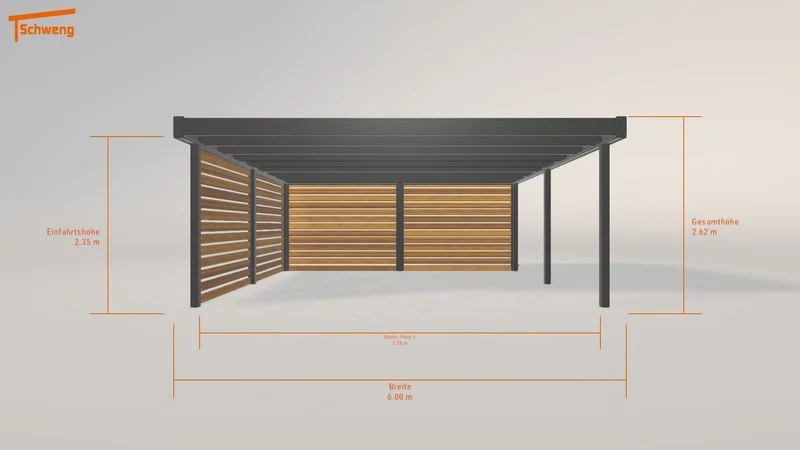 #DE Schweng Flachdachcarport C600 (ID jj3pnb) #MTG