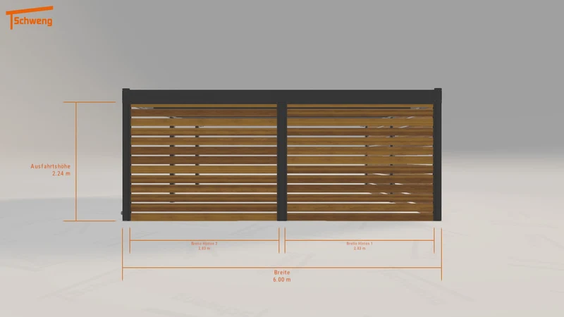 #DE Schweng Flachdachcarport C600 (ID jj3pnb) #MTG