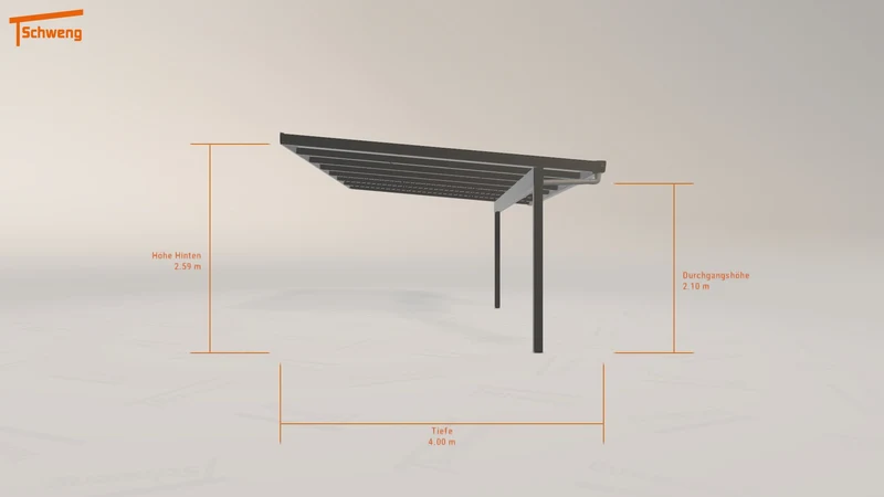 #DE Schweng Pultdachcarport S400 (ID 85rd8d)