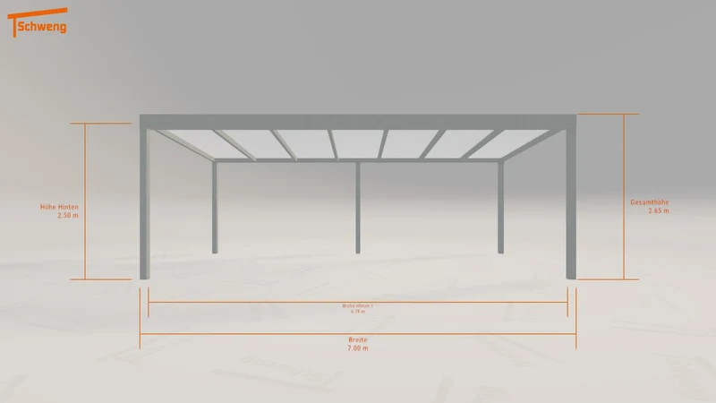 #DE Schweng Pultdachcarport S350 (ID 9wdn83)