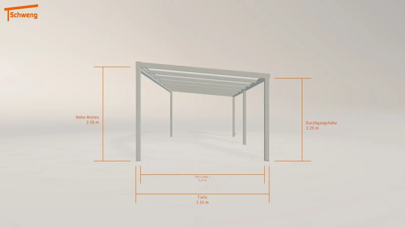 #DE Schweng Pultdachcarport S350 (ID 9wdn83)