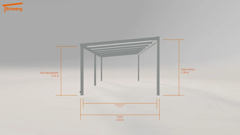 #DE Schweng Pultdachcarport S350 (ID 9wdn83)