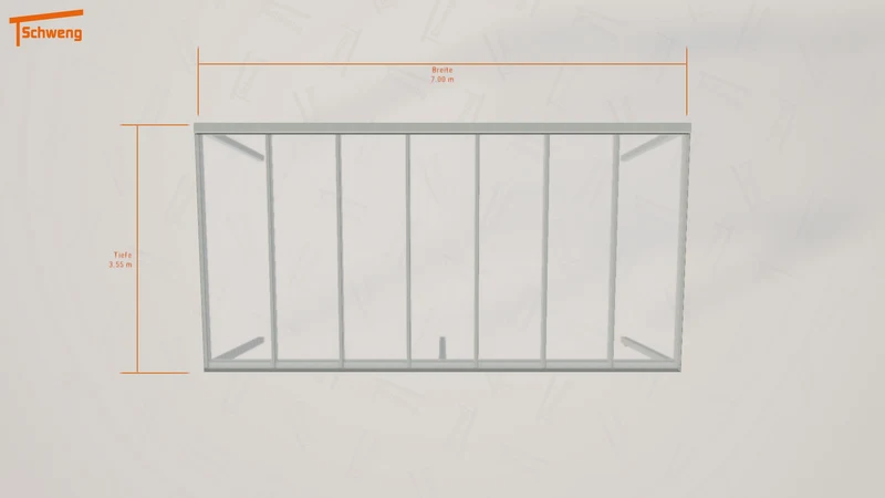 #DE Schweng Pultdachcarport S350 (ID 9wdn83)